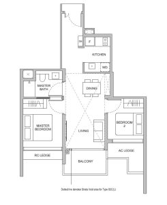 hillock-green-2-bedroom-classic-floor-plan-type-b2c-singapore