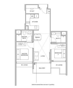 hillock-green-2-bedroom-study-floor-plan-type-b5s-singapore